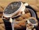 Perfect Replica IWC Portofino Moon phase Rose Gold Black Leather Strap Watches (3)_th.jpg